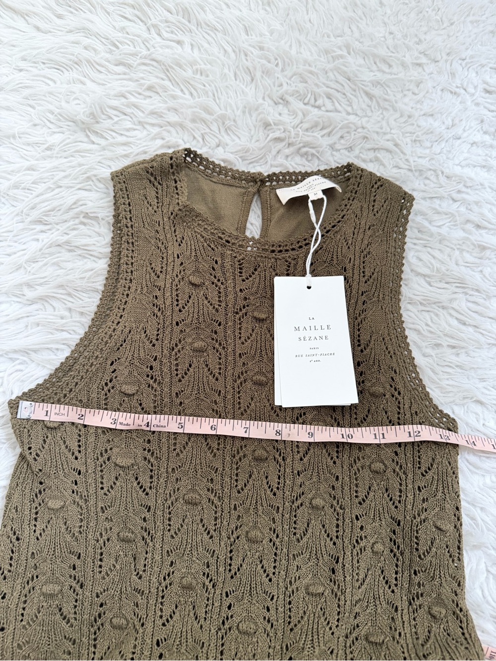 Sezane Wilma Dress - Kaki - Picture 7 of 7